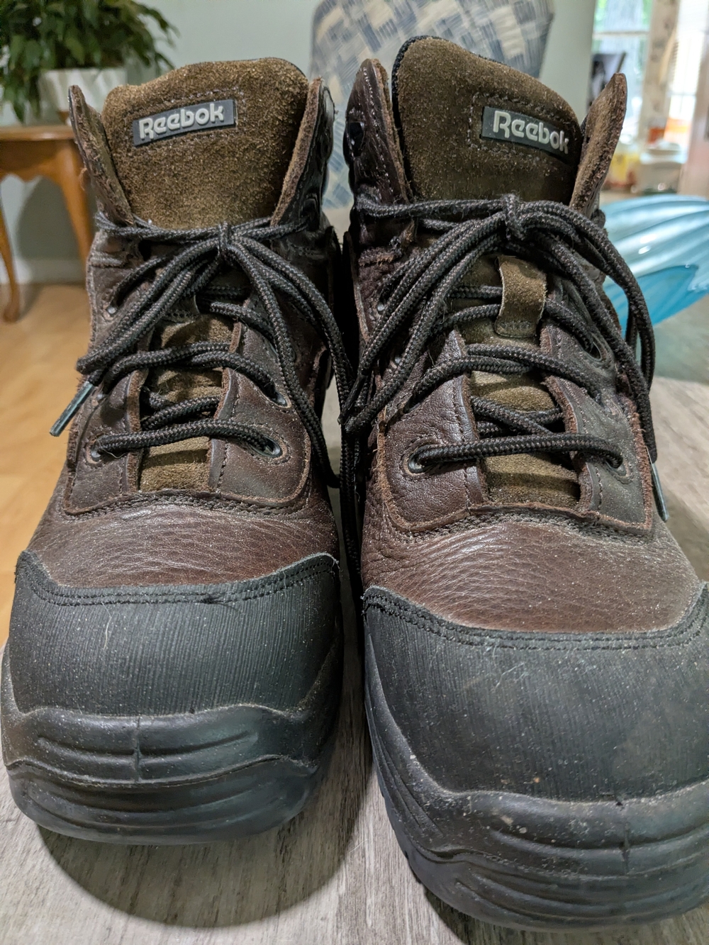 Reebok Brown and Black Men's Leather Trail Boots